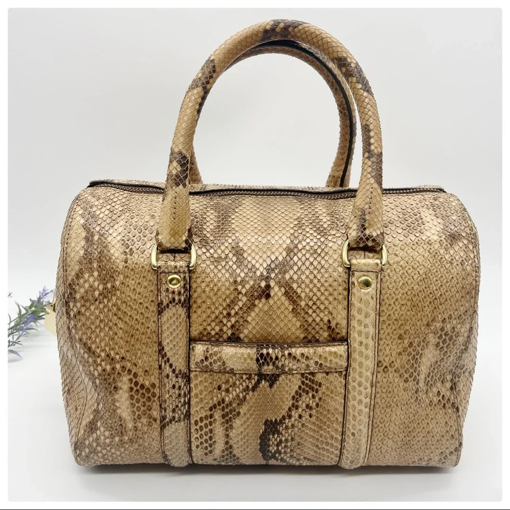 J&M DAVIDSON Python Boston Bag - Picture 6 of 17